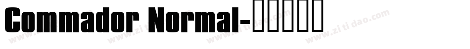 Commador Normal字体转换
